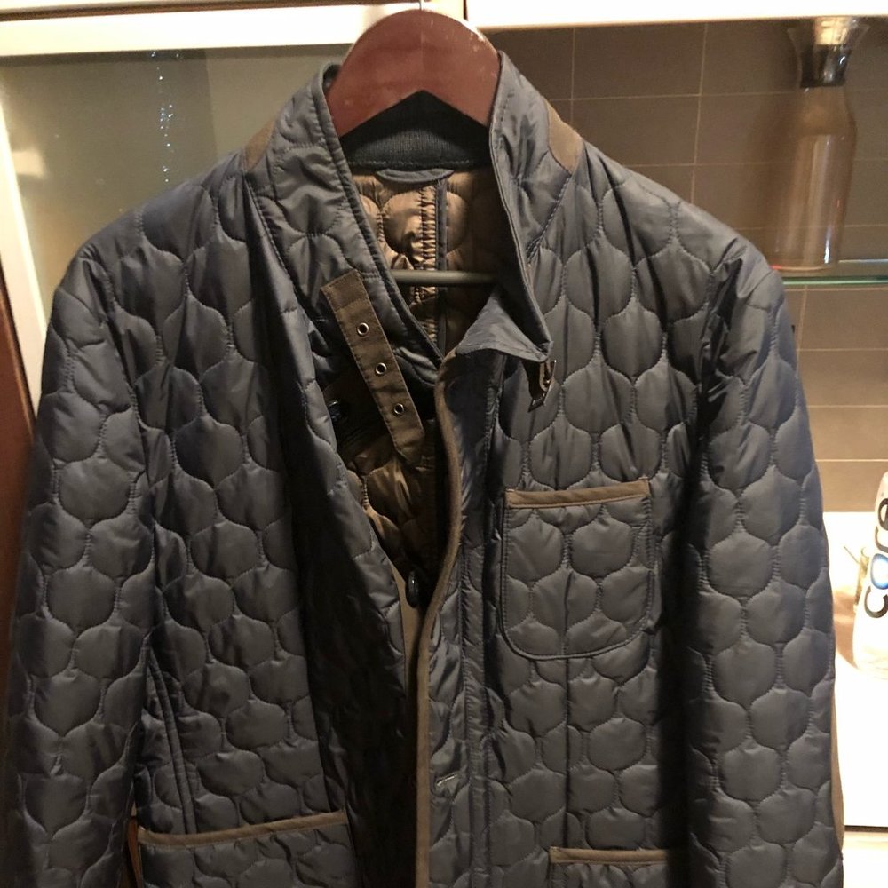 Sarar navy blue quilted jacket,  42R (EUR 52)